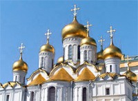 What does a number of cupolas on a church signify?