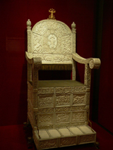 The ivory-palted throne of Ivan the Terrible The ivory-palted throne of Ivan the Terrible