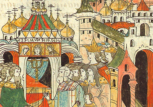 The construction of St Basil's Cathedral