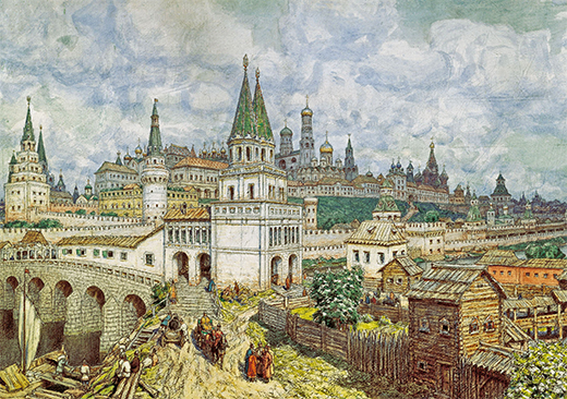 View of 17th-century Moscow Kremlin, Apollinary Vasnetsov