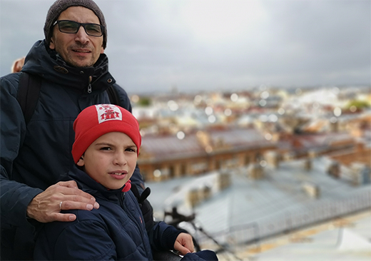 on a roof on a roof