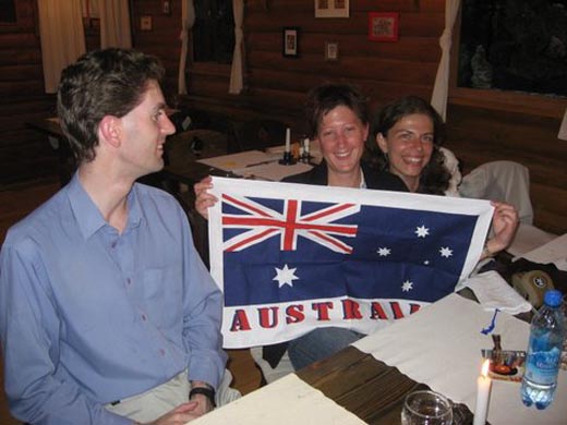 Me, Josie (Australia) and Dan (the UK) in a bar Me, Josie (Australia) and Dan (the UK) in a bar